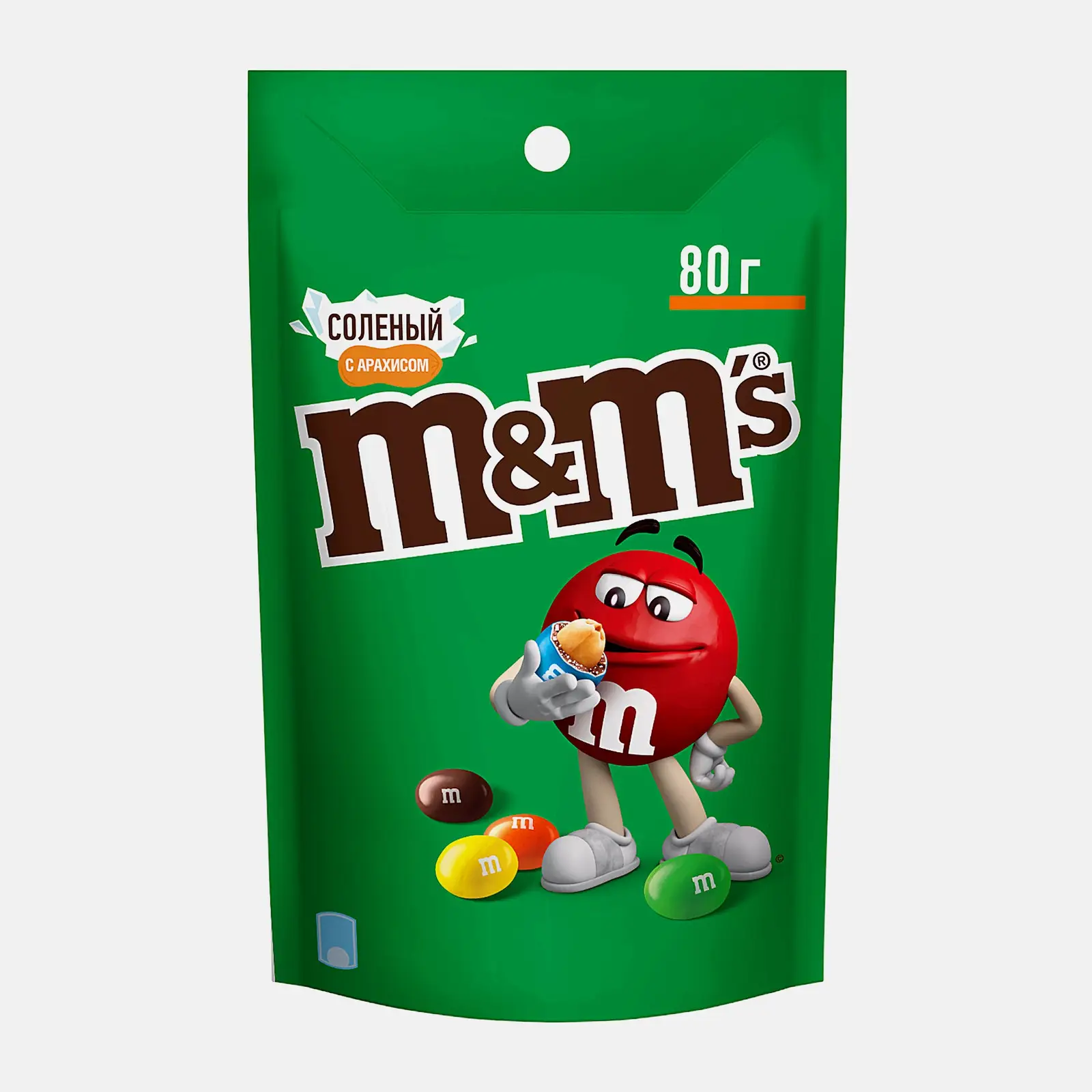 Драже с соленым арахисом и молочным шоколадом M&M's 80г Драже с соленым арахисом и молочным шоколадом M&M's 80г