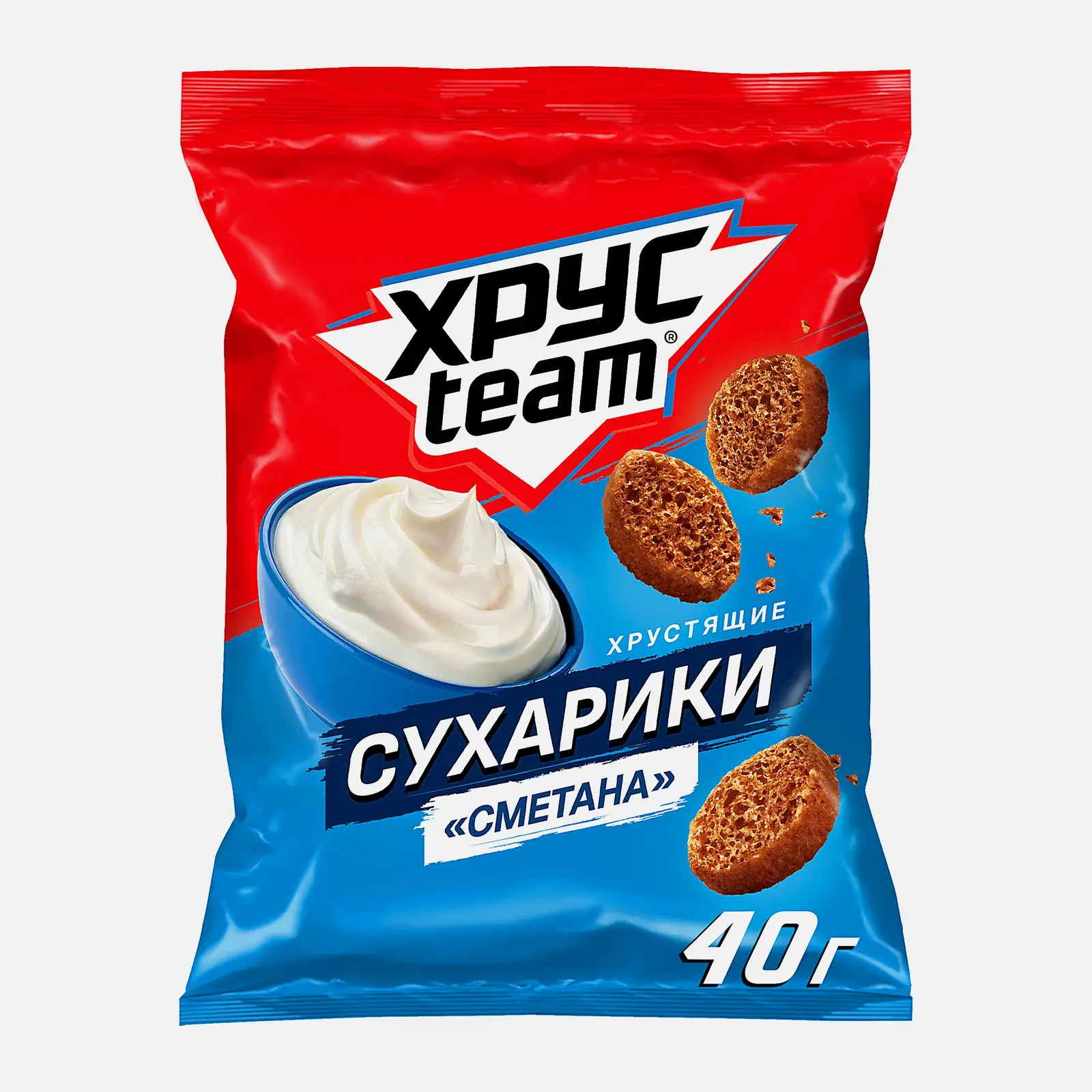 Сухарики Хрусteam Сметана 40г Сухарики Хрусteam Сметана 40г