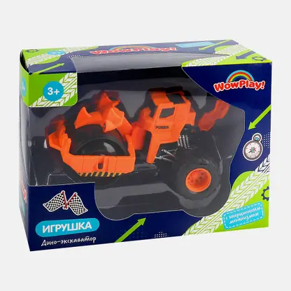 Игрушка дино-экскаватор с инерционным механизмом 91г 4.5*15*10см