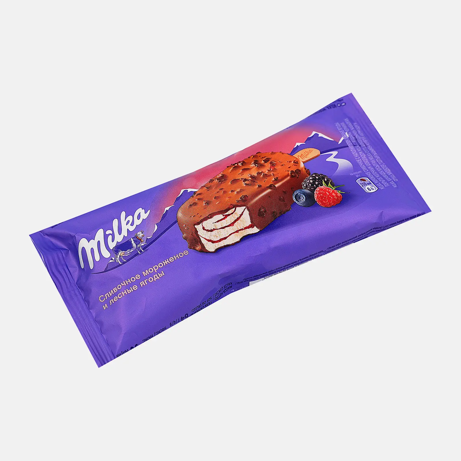 Мороженое Milka эскимо сливочное Лесные ягоды и Черника 64г - фото 2 Мороженое Milka эскимо сливочное Лесные ягоды и Черника 64г - фото 2