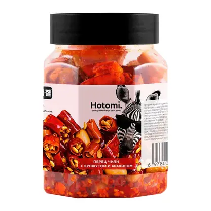 Изображение товара Приправа Перец чили с кунжутом и арахисом Hotomi 120г