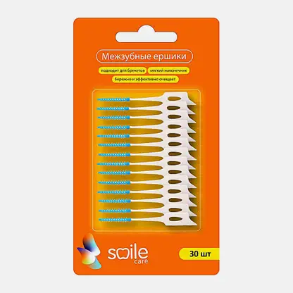 Стики Smile Care интердентальные для полости рта 30шт