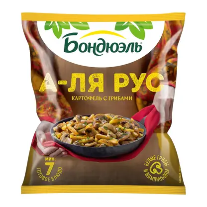 Изображение товара Картофель Бондюэль с грибами А-ля рус 400г