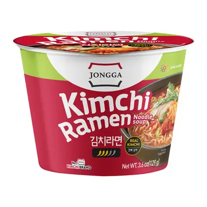Изображение товара Рамен Jongga с настоящим Кимчи 129г