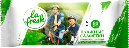 Изображение товара Влажные салфетки La Fresh антибактериальные 80шт