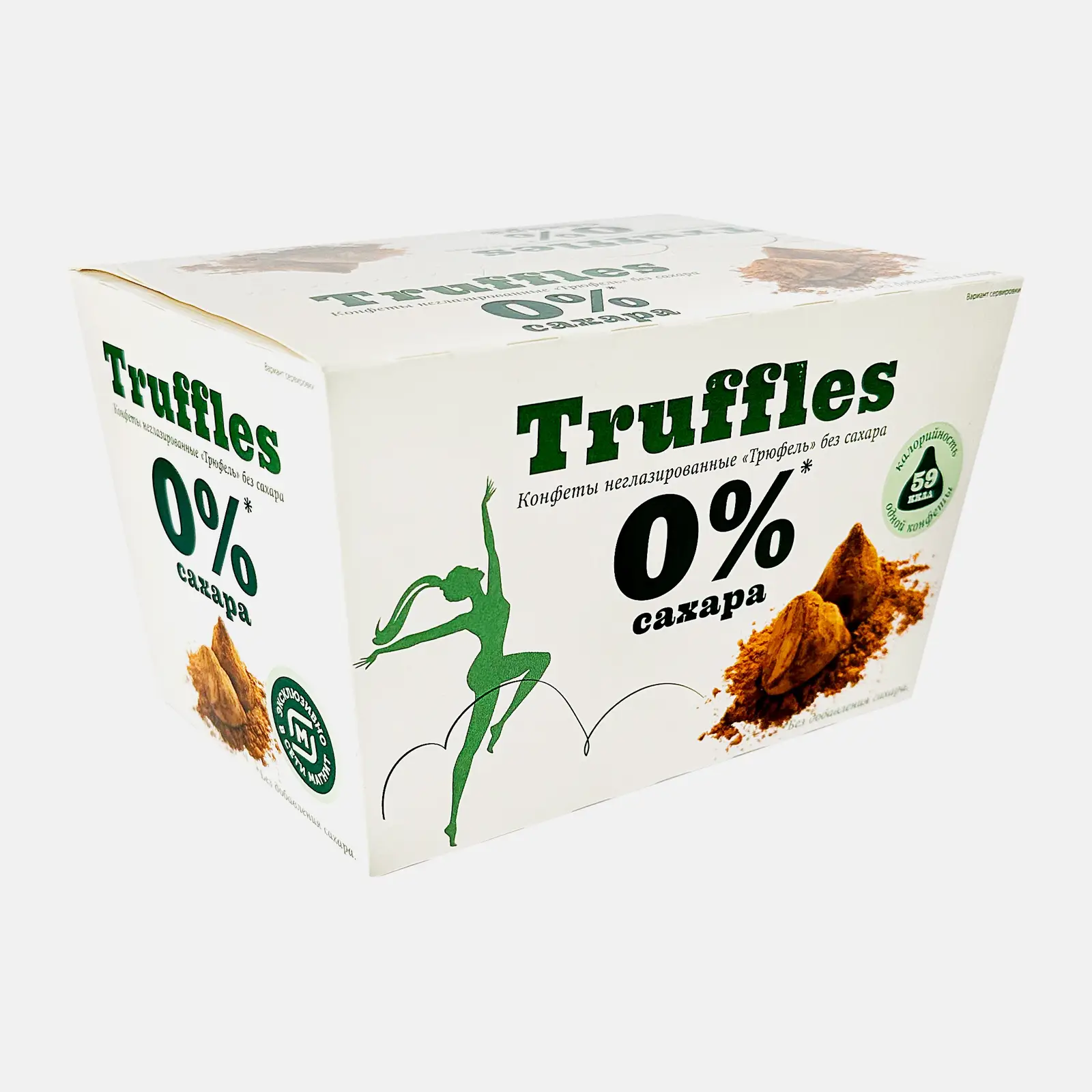 Конфеты Трюфель неглазированный без сахара Кондитер Кубани Truffle 150г