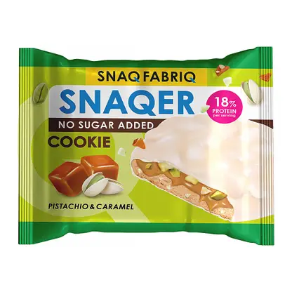 Изображение товара Протеиновое печенье с карамелью и фисташковой пастой Snaq Fabriq 45г