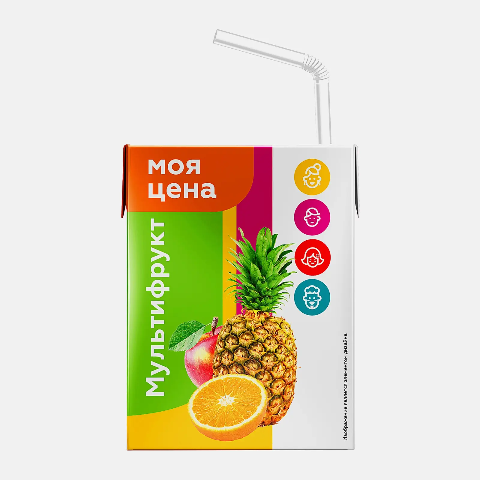 Изображение товара Напиток сокосодержащий Моя цена Мультифрукт 200мл