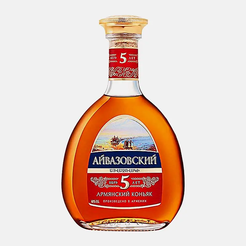 Коньяк Айвазовский армянский 5 лет 40% 500мл