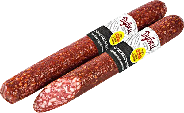 Изображение товара Колбаса Дубки Оригинальная сырокопченая 200г