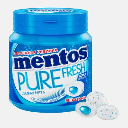 Жевательная резинка Pure Fresh Свежая мята Mentos 100г