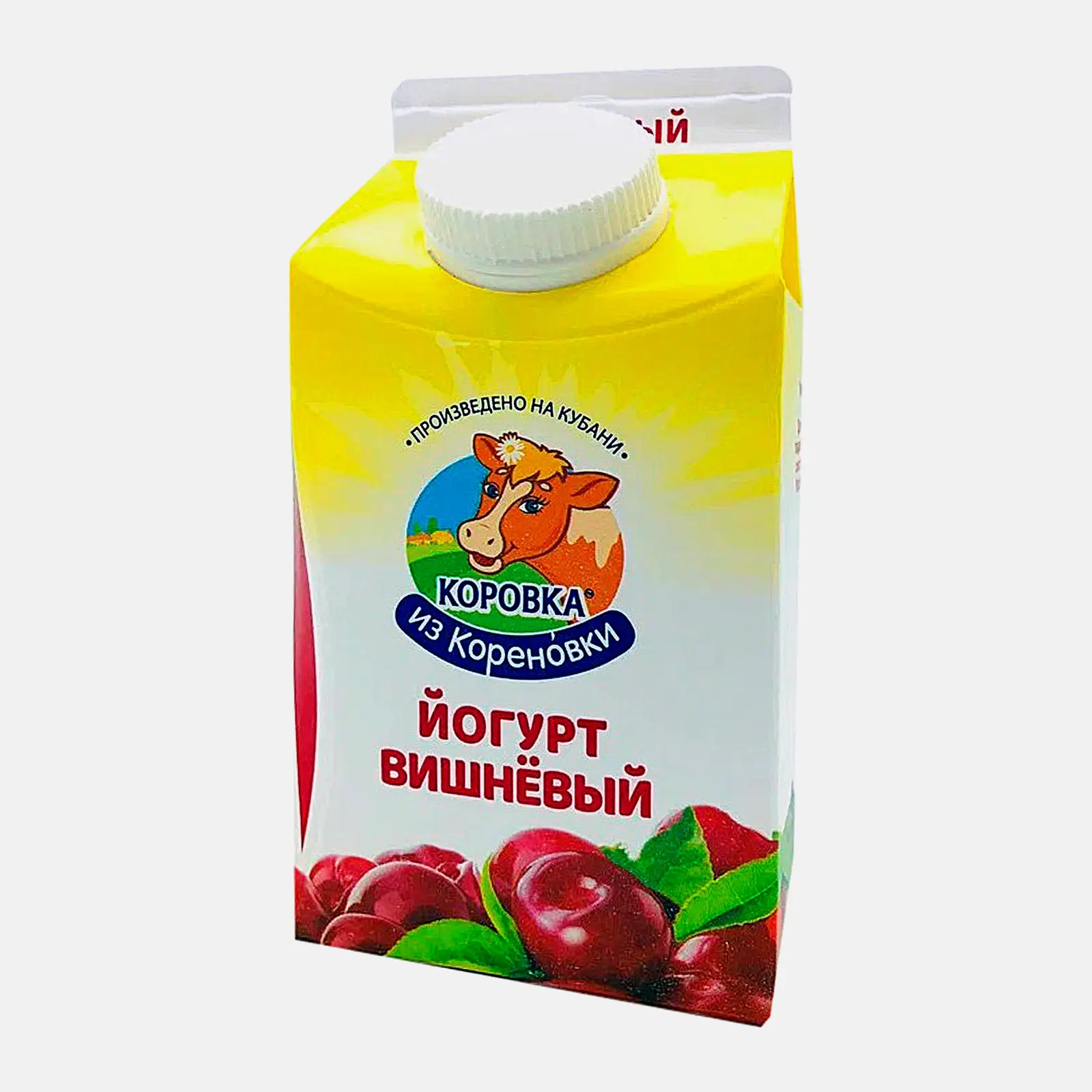 Йогурт Коровка Из Кореновки вишня 2.1% 450г - фото 2