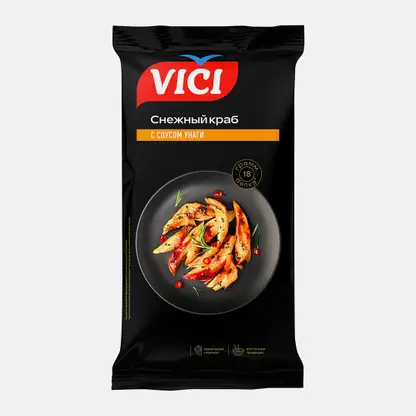 Крабовое мясо Vici с соусом унаги 220г