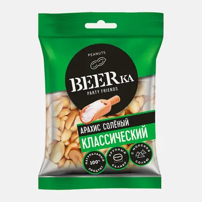 Арахис жареный солёный Beerka 90г