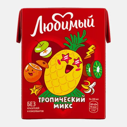 Напиток Любимый Тропический микс 200мл