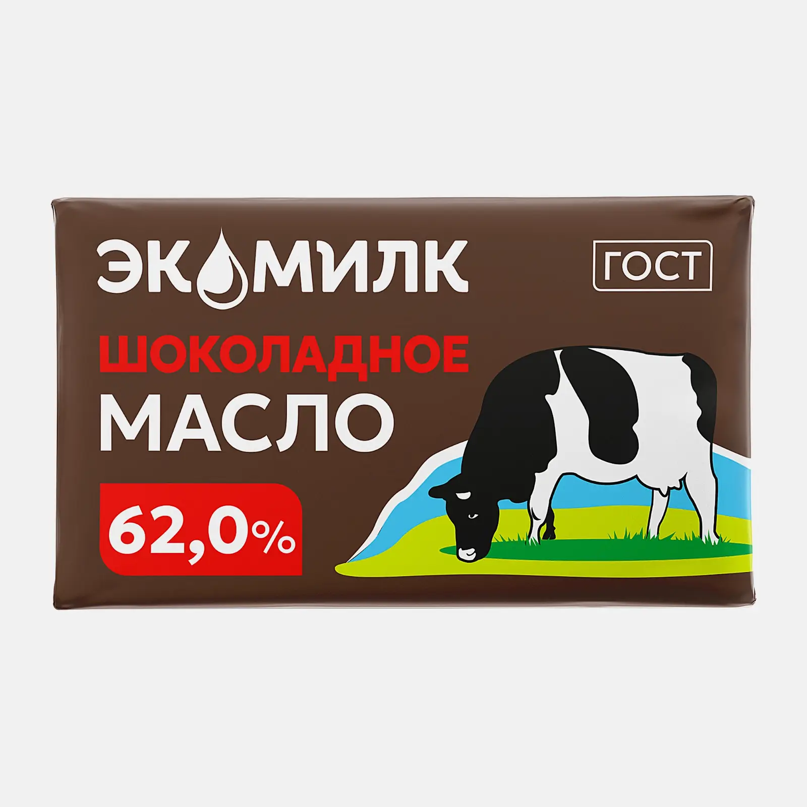 Масло сливочное Экомилк Шоколадное 62% 180г