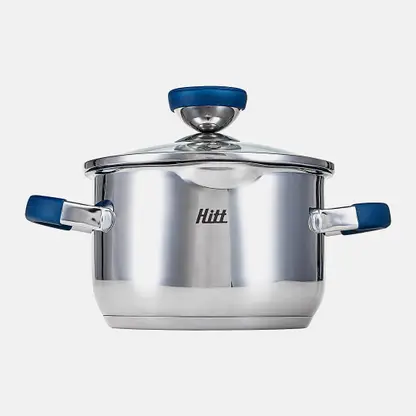 Кастрюля Hitt Lenz со стеклянной крышкой 2л