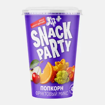Попкорн в стакане Фруктовый микс Snack Party 90г
