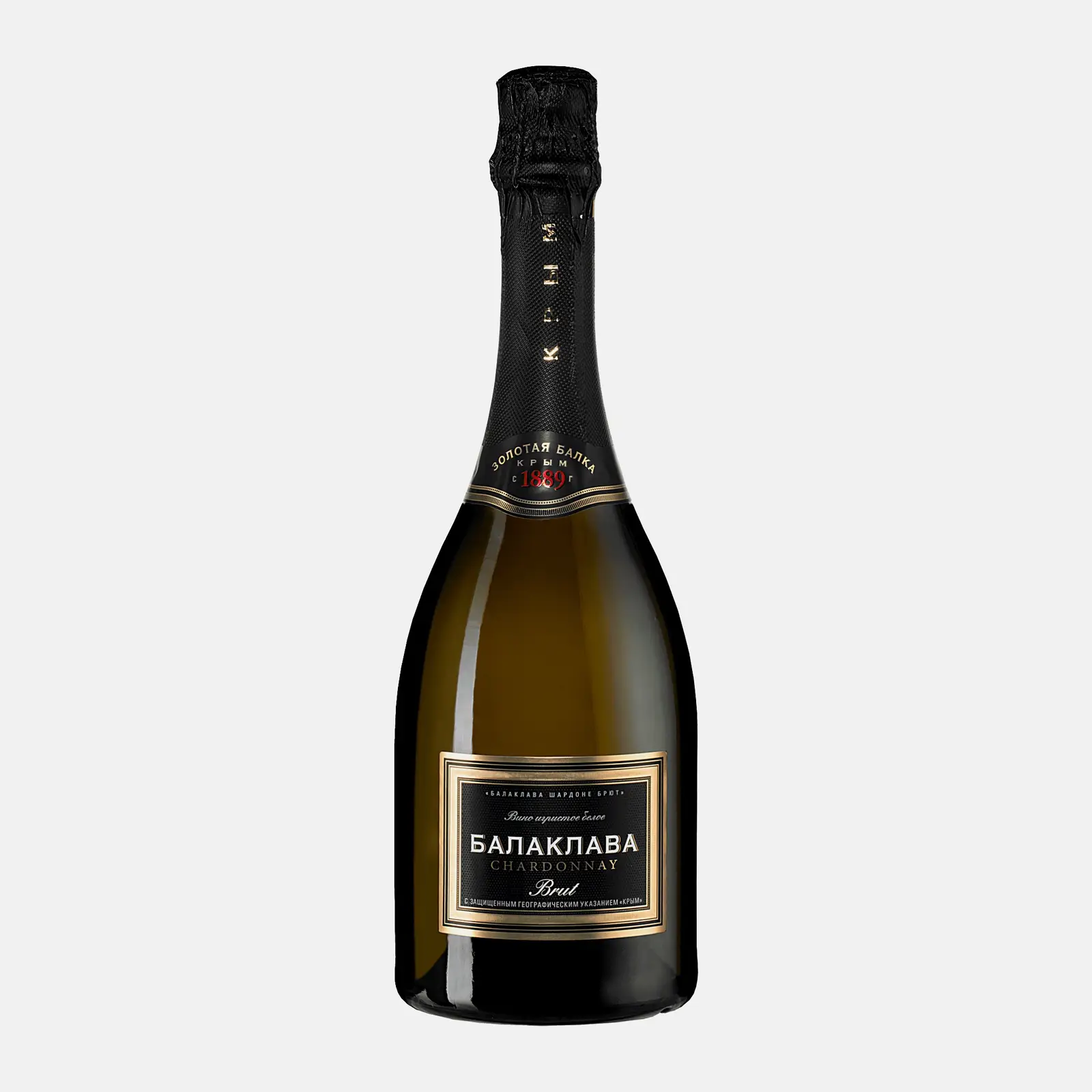 Изображение товара Игристое вино Балаклава Шардоне белое брют 750 мл Россия