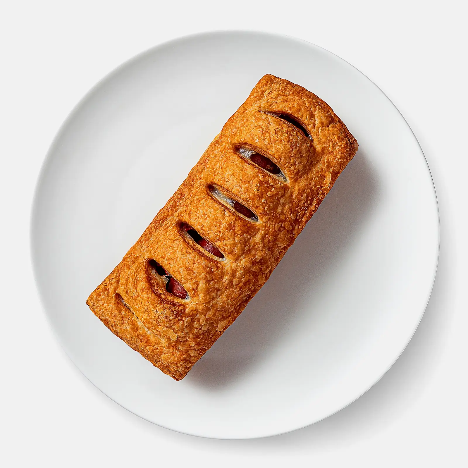 Изображение товара Слойка XXL с сосиской и кетчупом 110г Изображение товара Слойка XXL с сосиской и кетчупом 110г