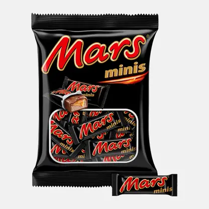 Конфеты шоколадные с карамелью и нугой Mars Minis 182г
