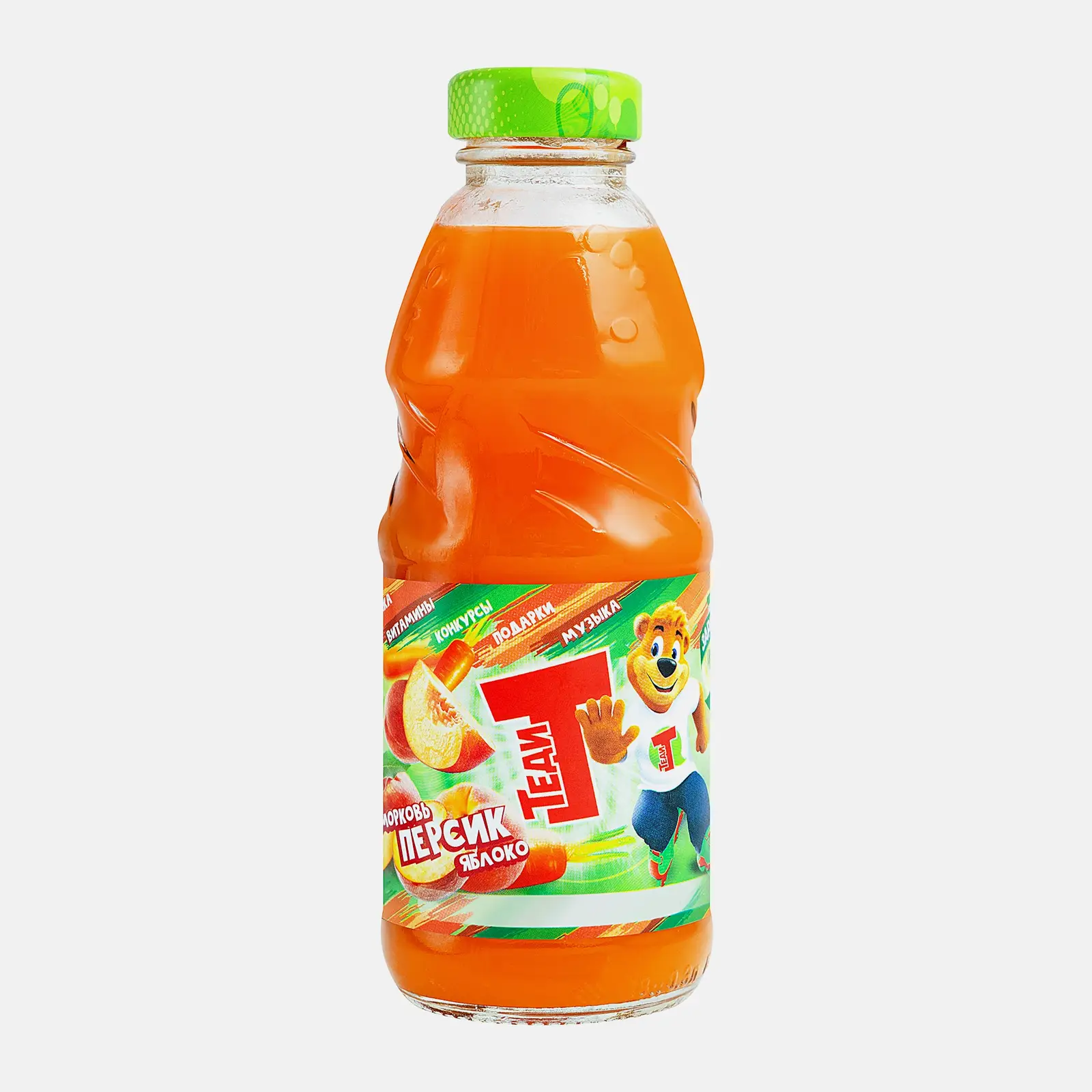 Изображение товара Нектар Теди Морковь Персик Яблоко 300мл полезный фруктово-овощной напиток