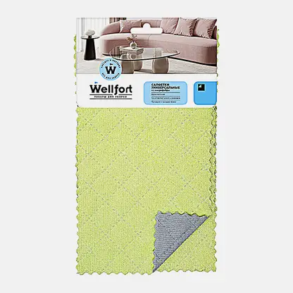 Универсальные салфетки из микрофибры 15*25см Wellfort 3шт