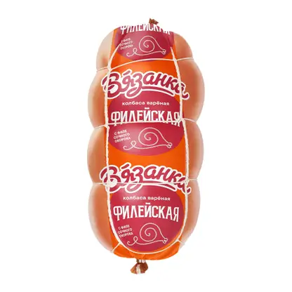 Изображение товара Колбаса Вязанка Филейская вареная 450г - натуральный молочный вкус, качественное мясо