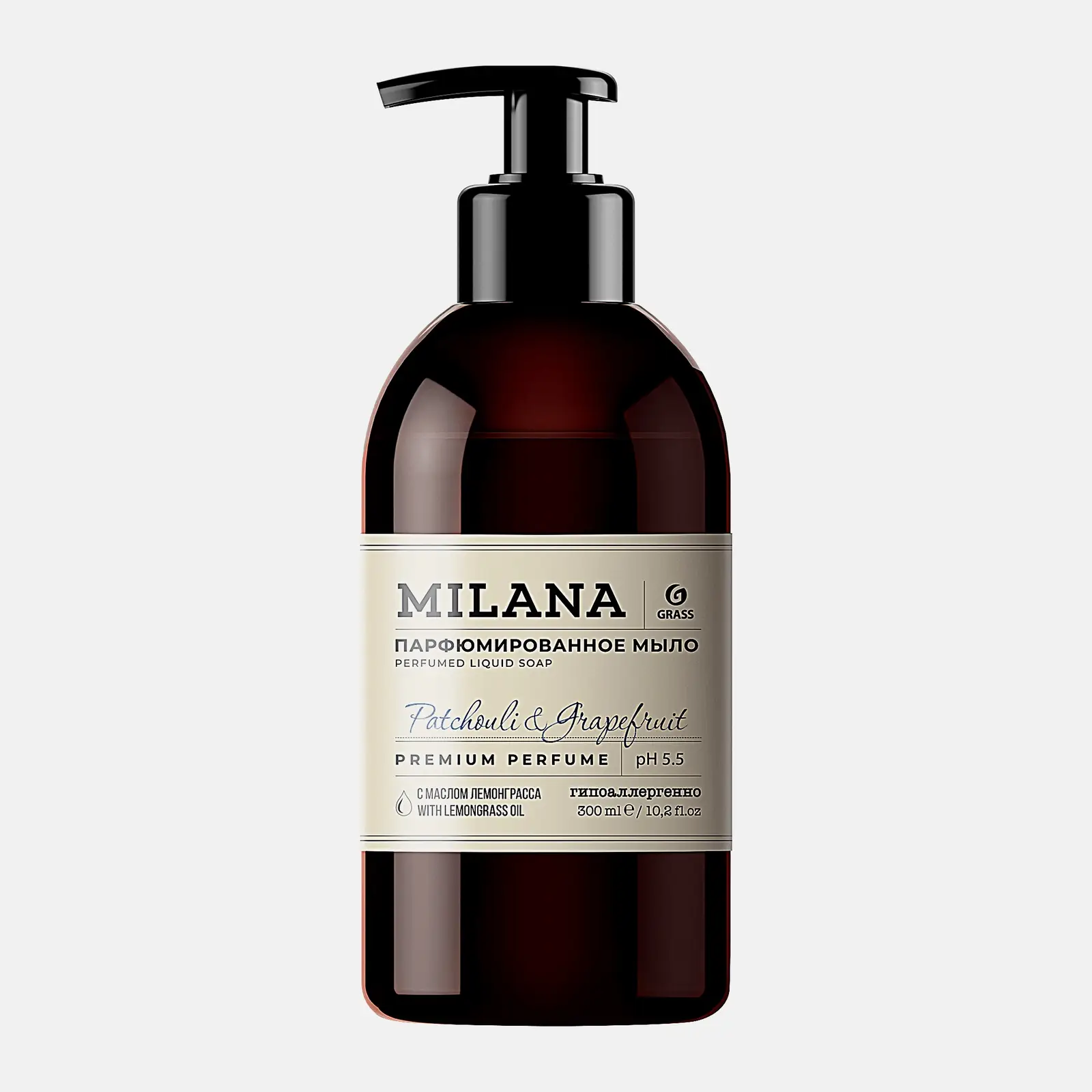 Мыло Milana жидкое парфюмированное Patchouli and Grapefruit 300мл