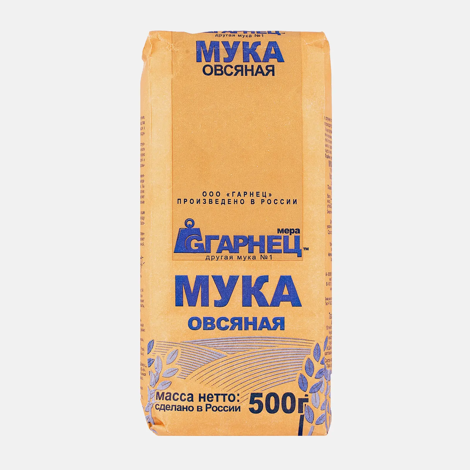 Изображение товара Мука Гарнец Овсяная 500г Изображение товара Мука Гарнец Овсяная 500г