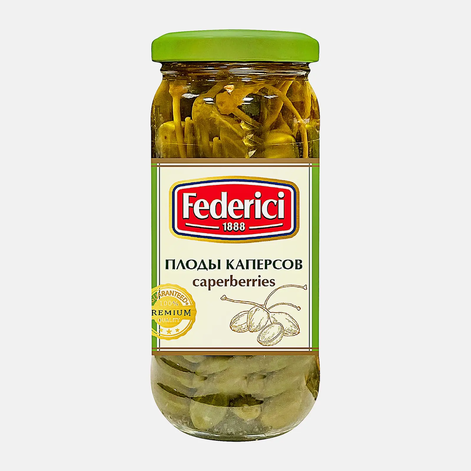 Изображение товара Плоды каперсов Federici 230г - натуральная овощная закуска для пикантных блюд