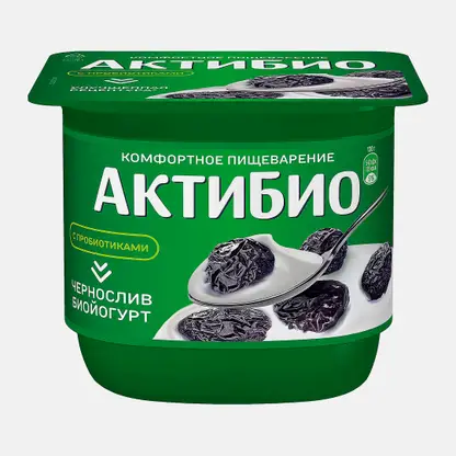 Биойогурт Актибио Чернослив 2.9% 130г