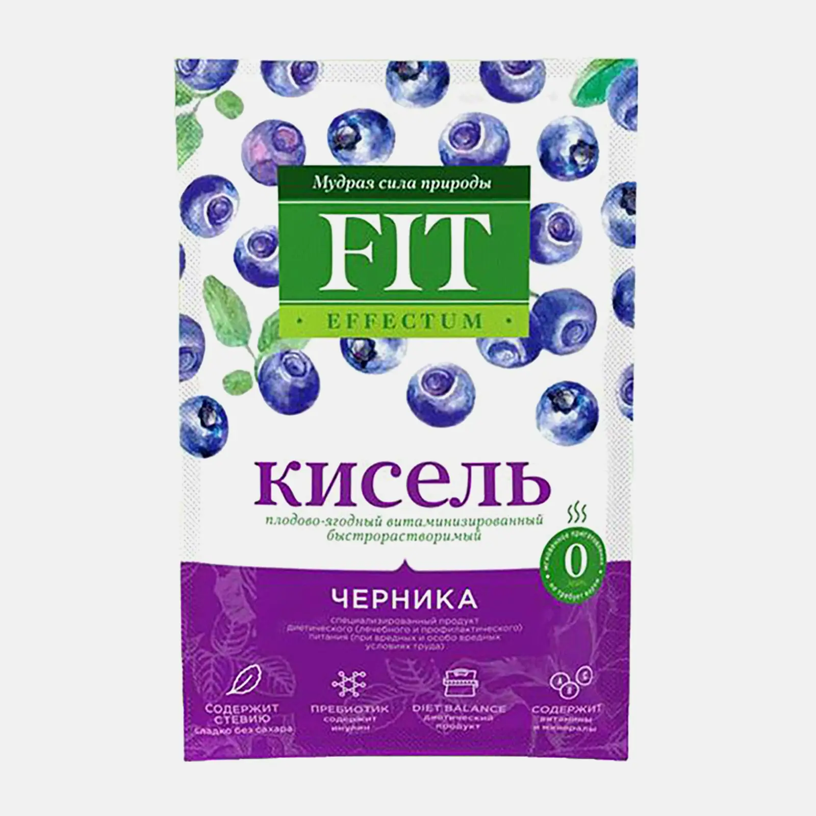Изображение товара Кисель Fiteffectum быстрорастворимый черника 30г