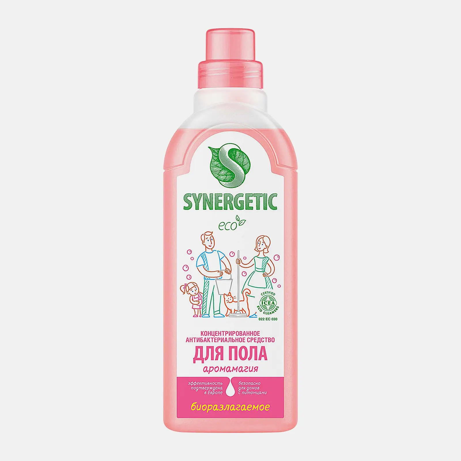 Изображение товара Средство для мытья пола Synergetic 750 мл биоразлагаемый гипоаллергенный