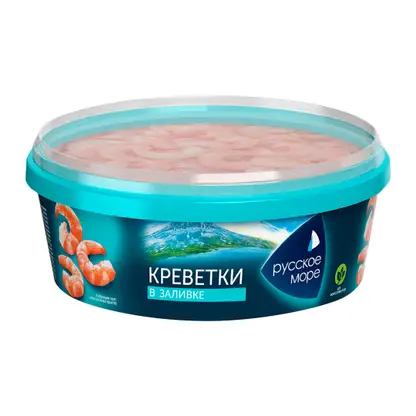 Изображение товара Креветки Русское море в заливке 300г