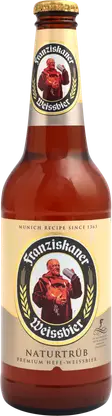 Пиво Franziskaner Premium Weissbier светлое нефильтрованное пшеничное 5% 450мл