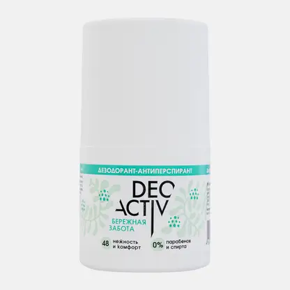 Дезодорант-антиперспирант Deo Activ Бережная забота роликовый 50мл