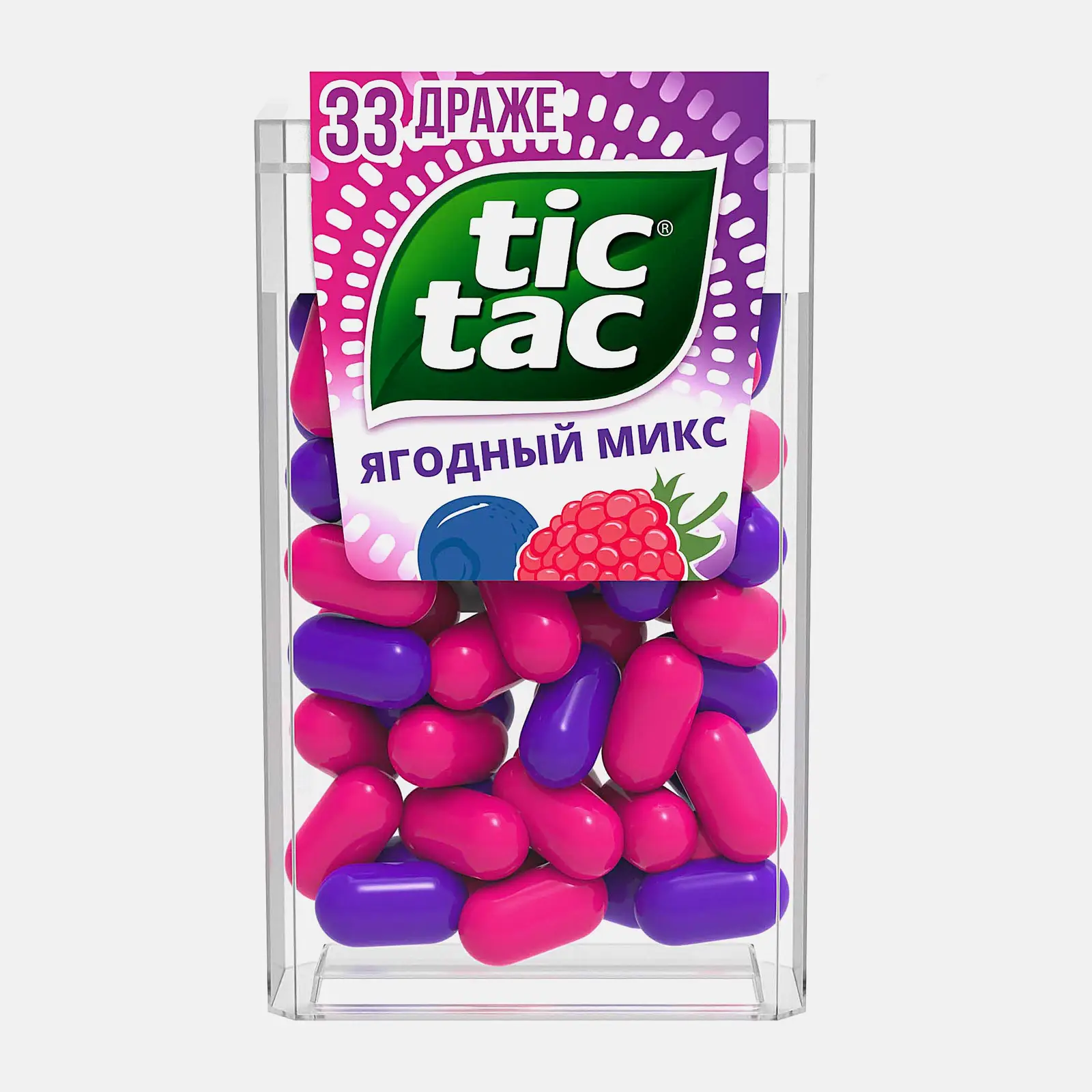 Драже Ягодный микс со вкусом малины и голубики Tic-Tac 16г