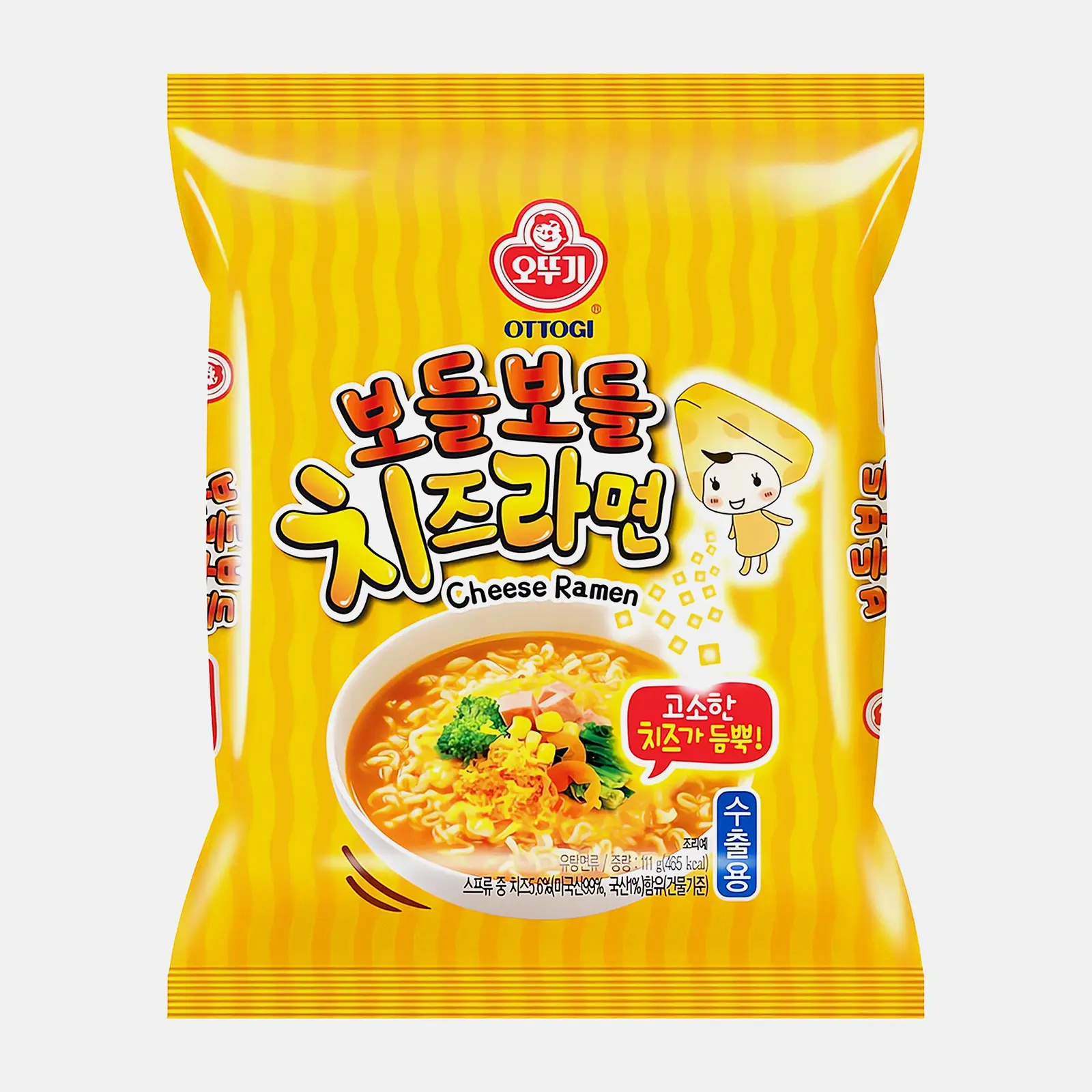 Изображение товара Лапша Ottogi Cheese Ramen 111г вермишель быстрого приготовления с сыром