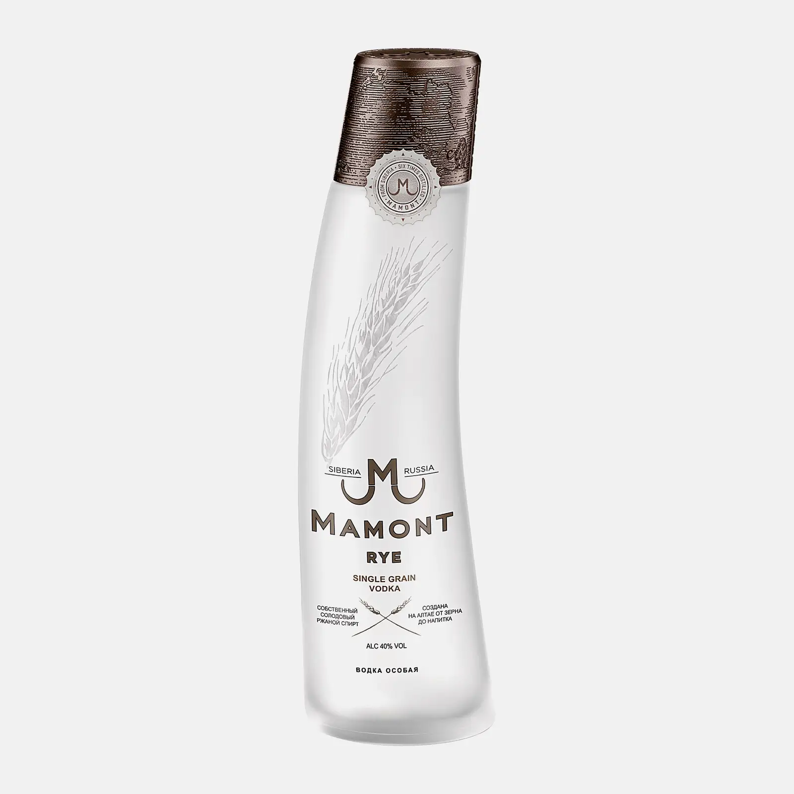 Водка Mamont Rye ржаная 40% 500мл