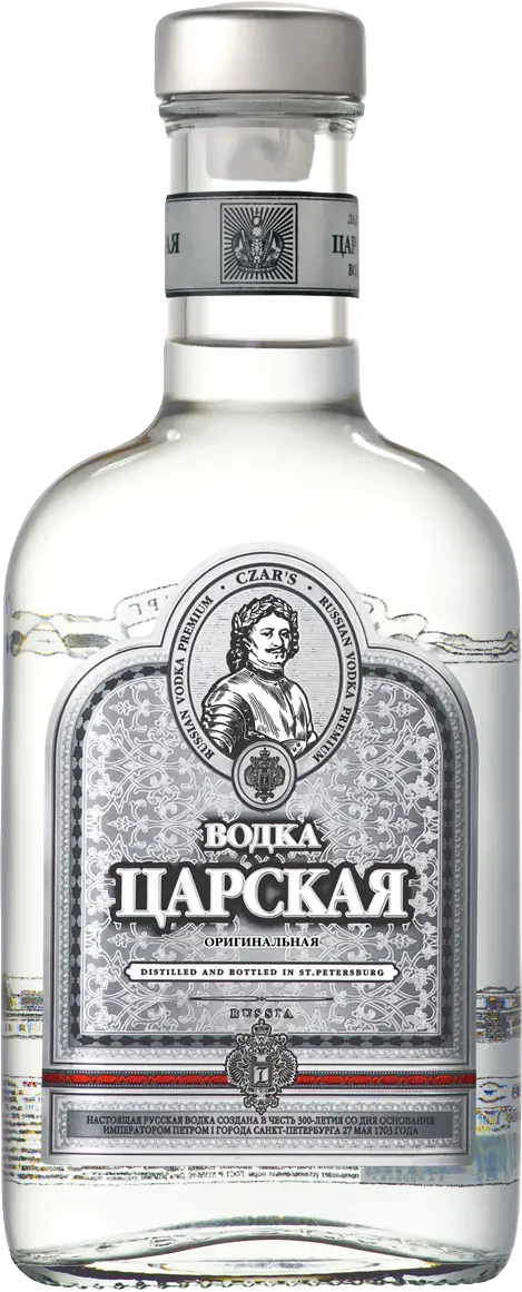 Изображение товара Водка Царская Оригинальная 40% 375мл - элитный напиток в классической упаковке