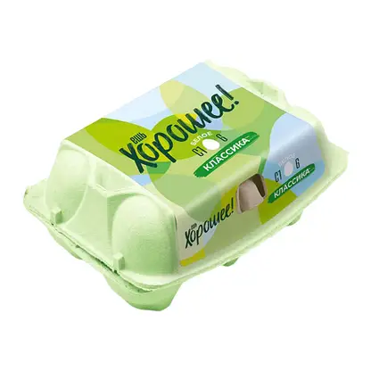 Изображение товара Яйцо куриное С1 Ешь Хорошее 6шт