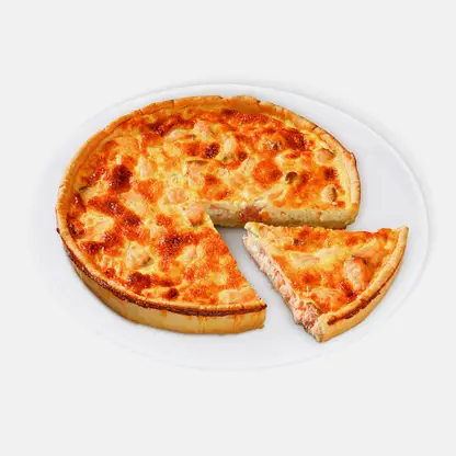 Пирог заливной Киш с начинкой из рыбы 130г