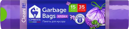 Пакеты для мусора Lomberta Aroma 35л 15шт 13мкм