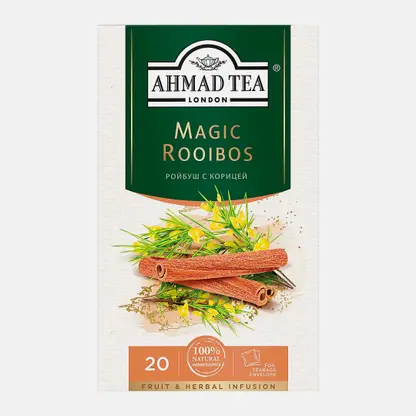 Чай травяной Ahmad Tea ройбуш с корицей 20пак 30г
