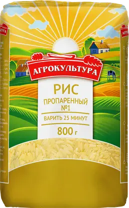 Рис Пропаренный Агрокультура №1 800г