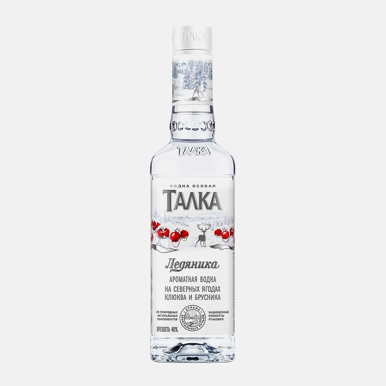 Изображение товара Водка Талка Ледяника Особая 40% 500мл натур. ягоды клюквы брусники Россия