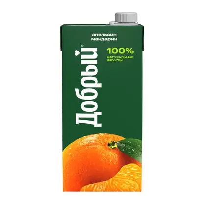 Изображение товара Нектар Добрый мандарин-апельсин 2л