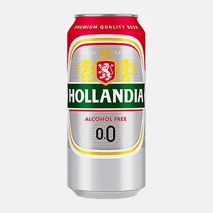 Светлое пиво фильтрованное безалкогольное Hollandia 450мл