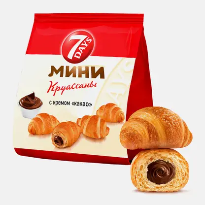 Круассан Мини с кремом какао 7Days 265г